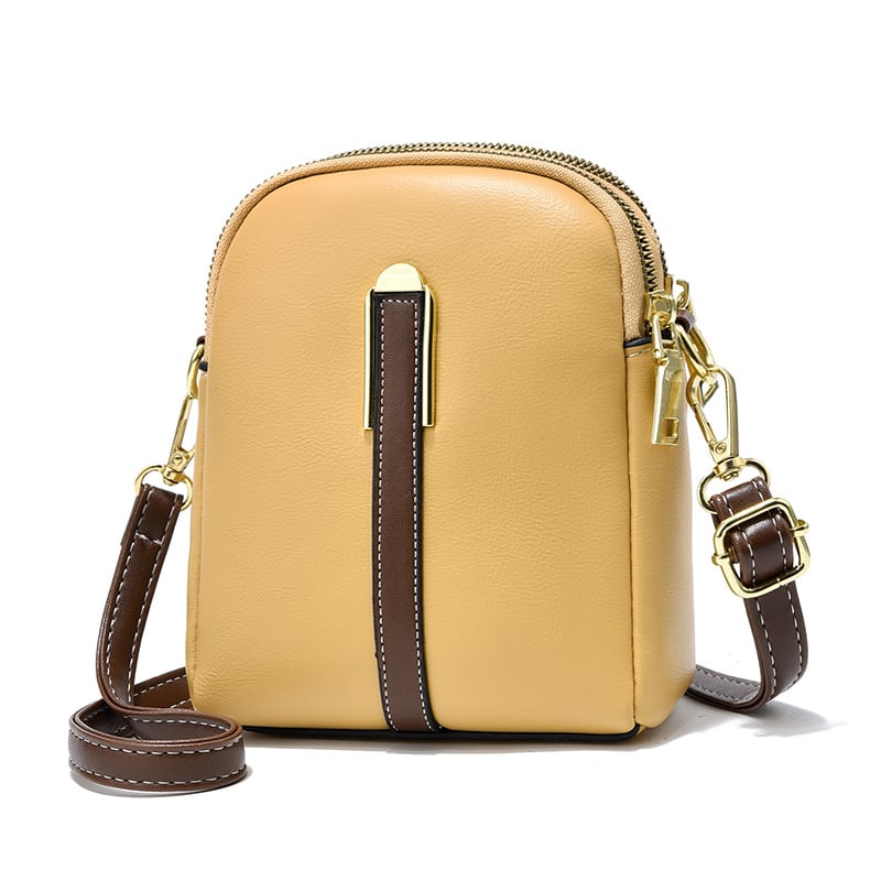 New lychee grain leather phone bag