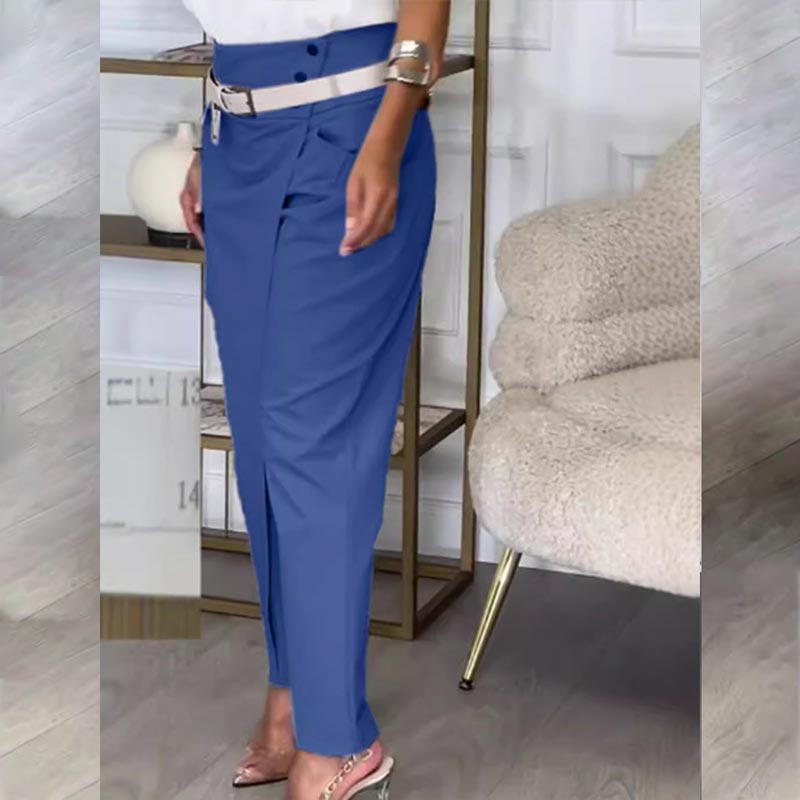 ✨ Women’s Solid Color Irregular Casual Pants