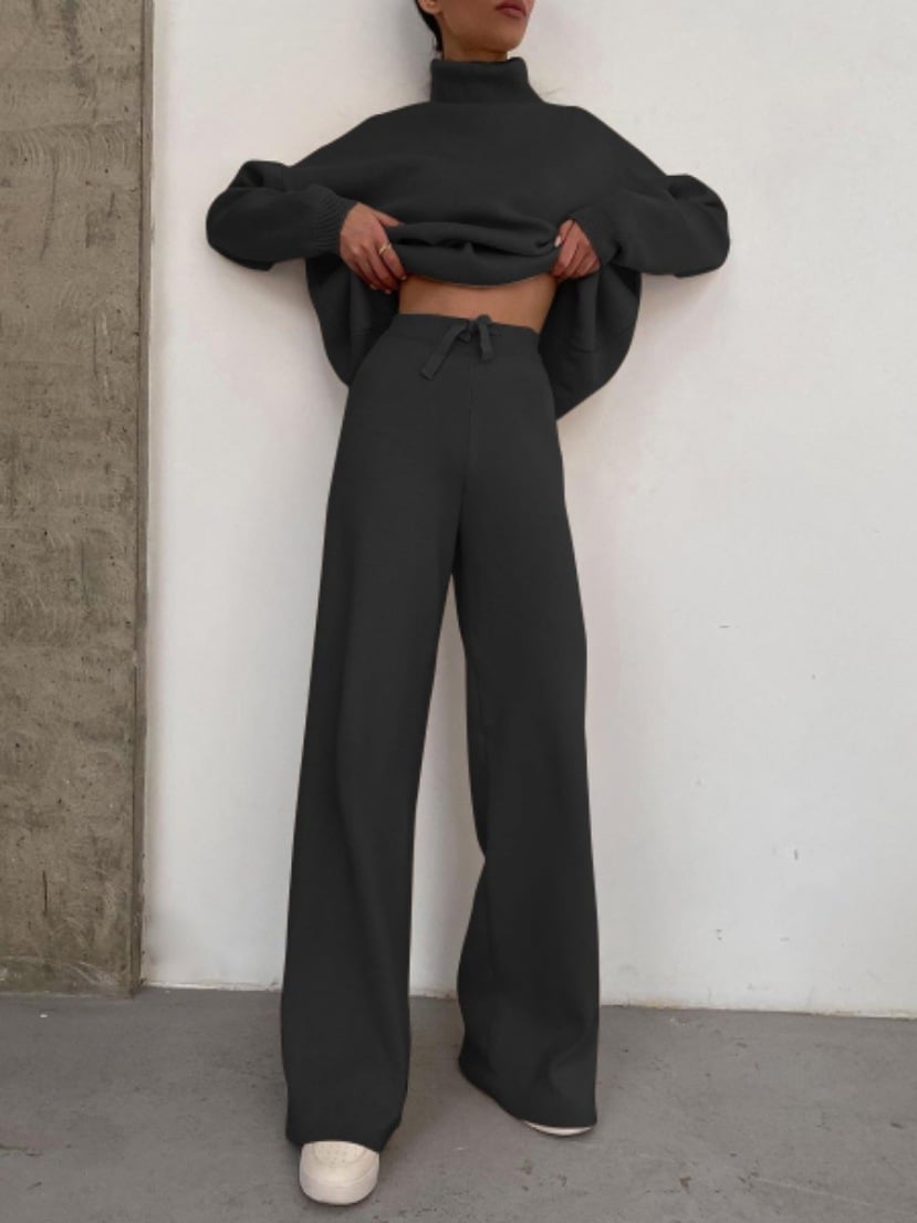 💥MID-NECK HOODIE SET