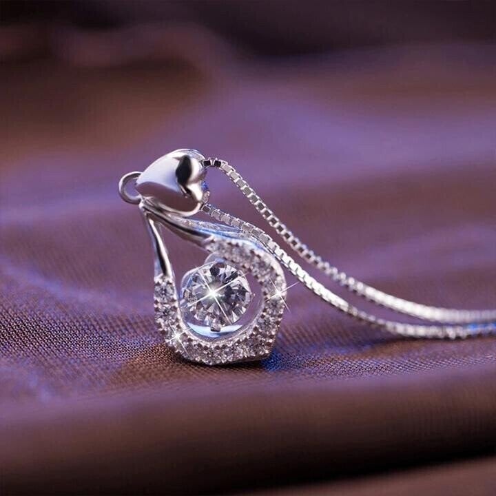 🎁Perfect Gift - Twinkling Heart Waterdrop Stone Necklace