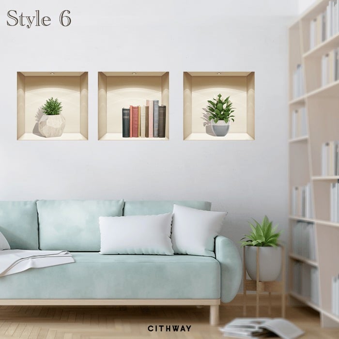🌺Self-Adhesive 3D Plant Wall Stickers🎉
