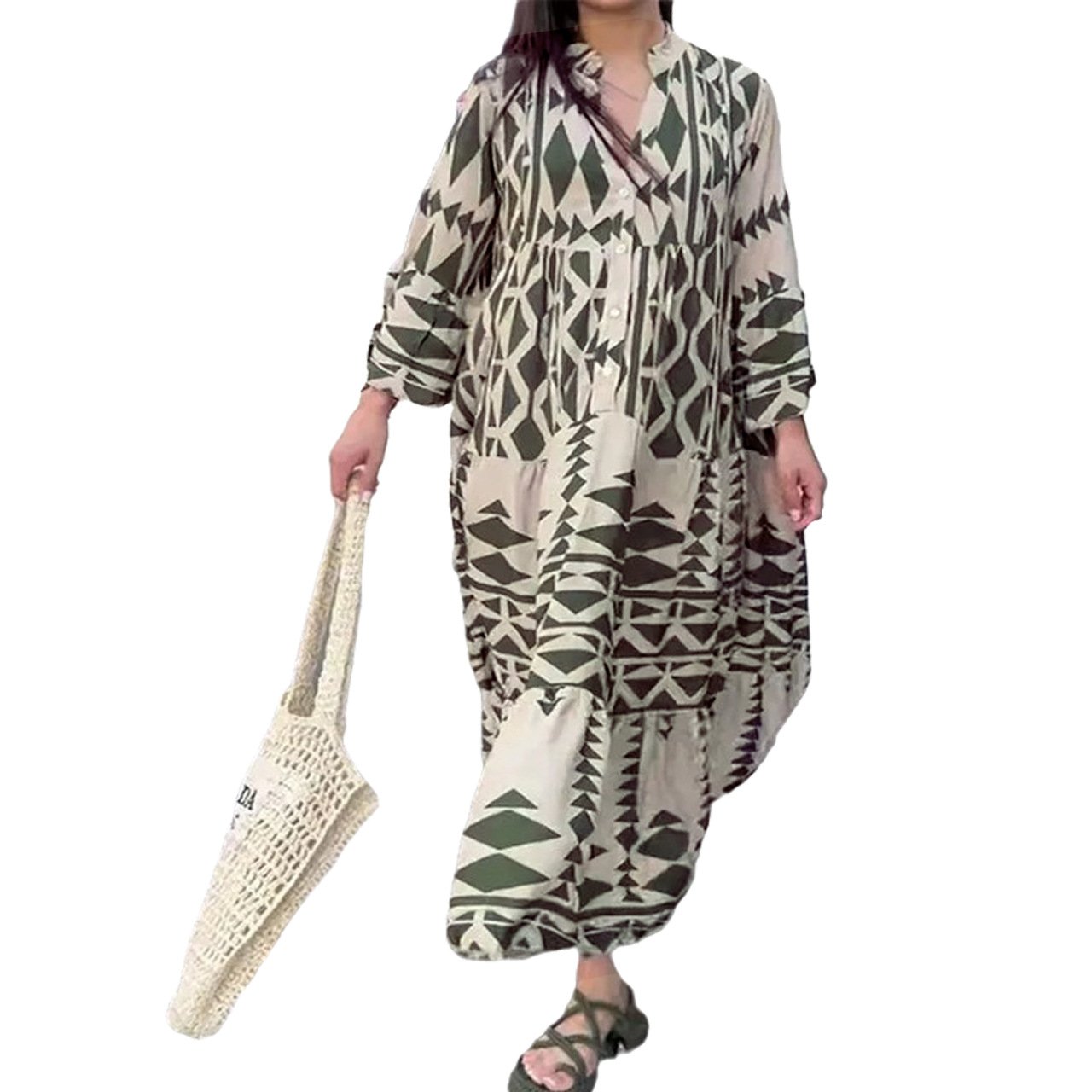 Elegant casual shirt dress