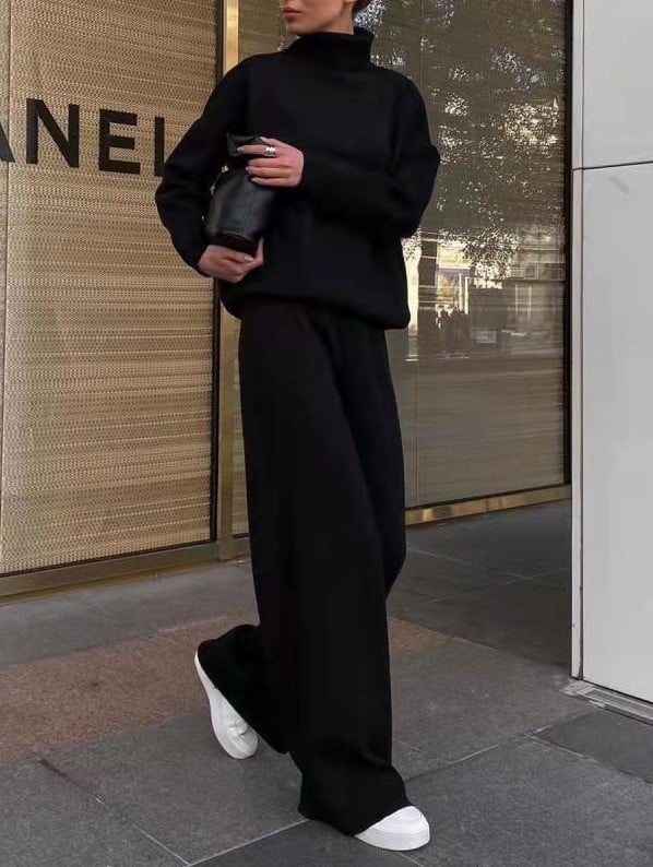 💥MID-NECK HOODIE SET
