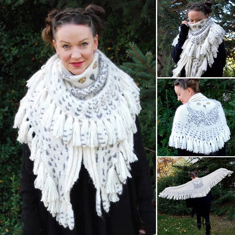 Retro Owl Scarf