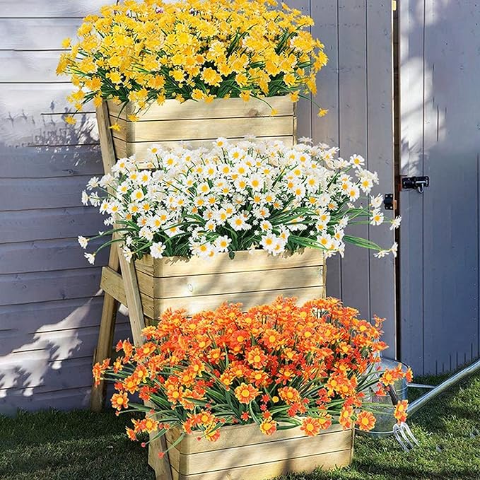 💖Artificial Daisies Flowers for Outdoors💐