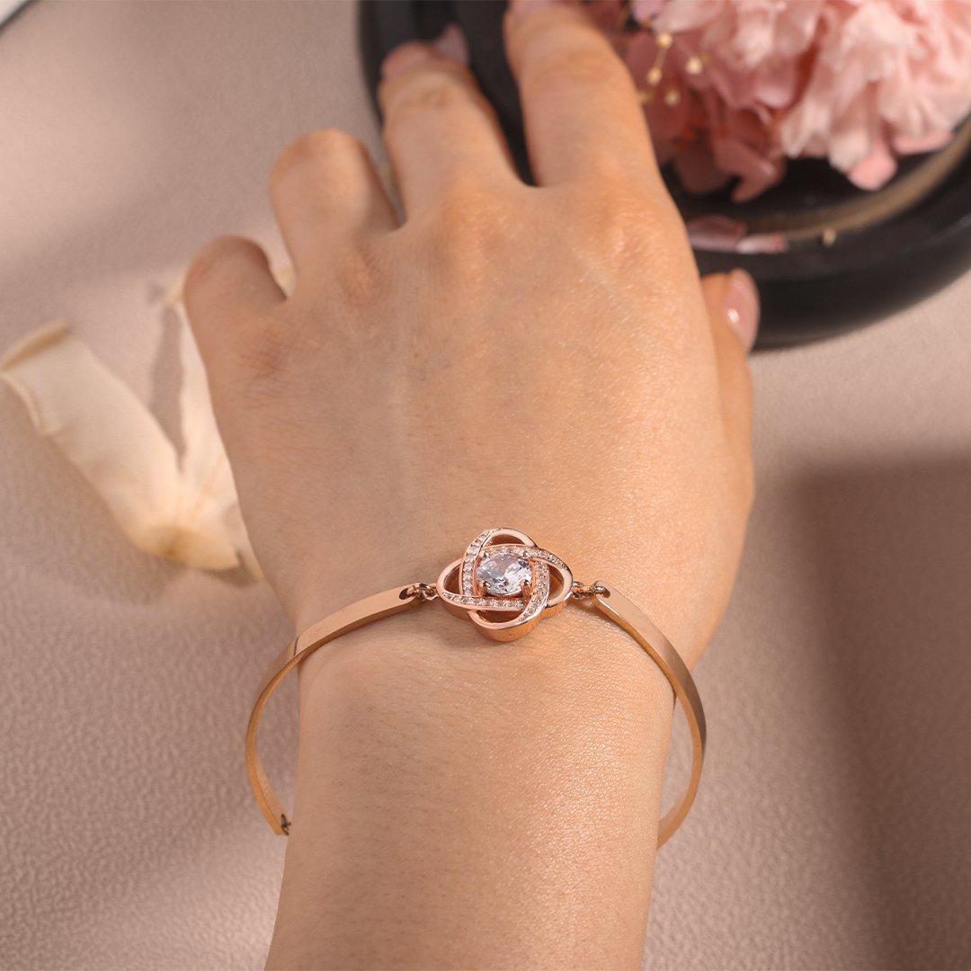 FOR FRIEND - I LOVE YOU DIAMOND KNOT BRACELET