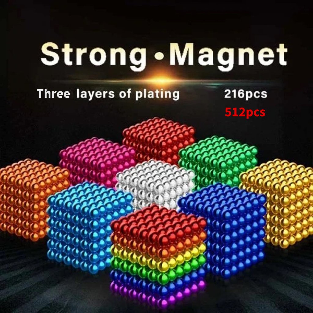 Multi Colored 216 Pcs/ 512 Pcs Magnetic Balls