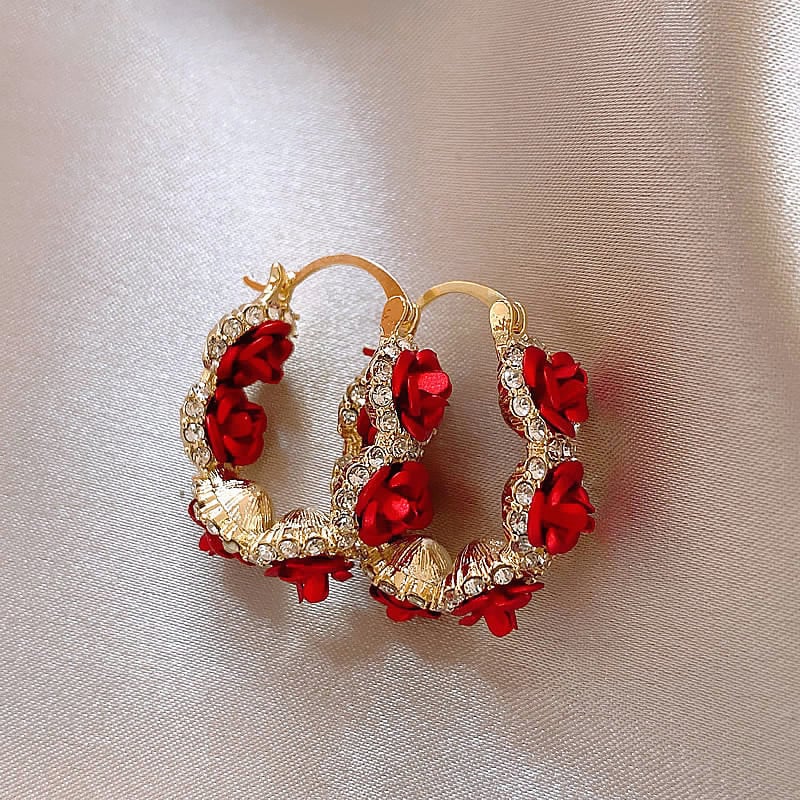 ✨ New Vintage Rose Earrings