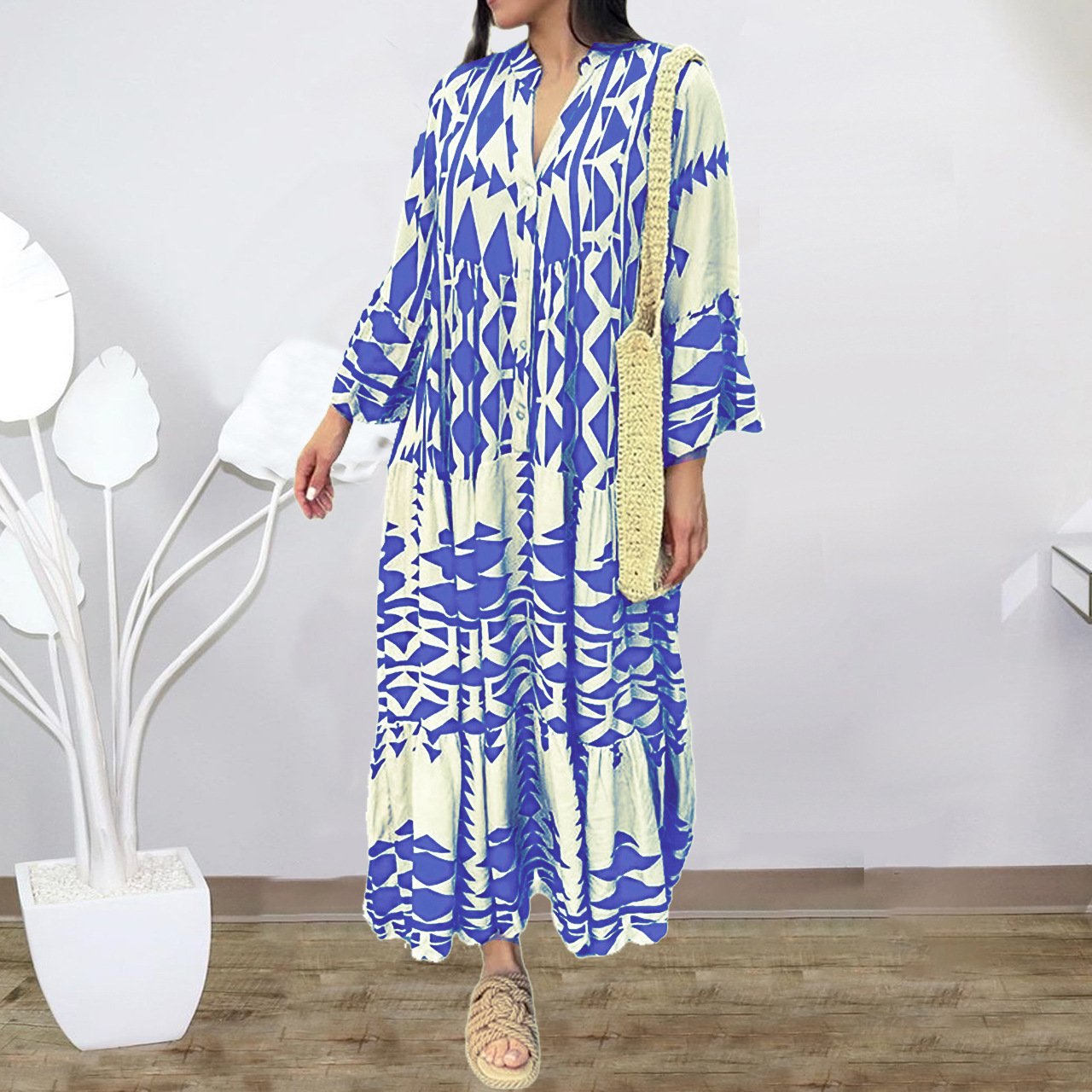 Elegant casual shirt dress