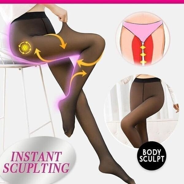 🔥THE ORIGINAL! 🏆Super Warm Flawless Translucent Fleeced Tights