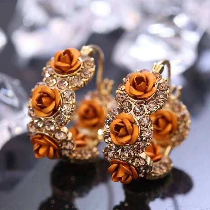 ✨ New Vintage Rose Earrings