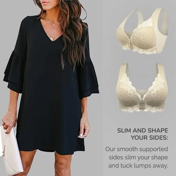 🔥Front Closure 5D Shaping Push Up Bra
