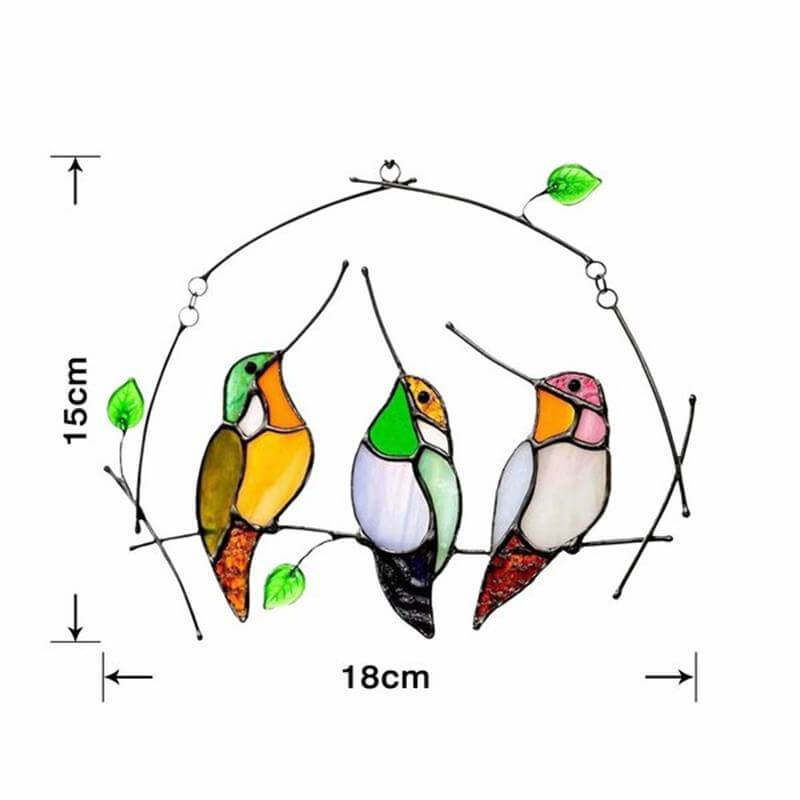 Mother's Day DealsThe Best Gift-Birds Stained Window Panel Hangings