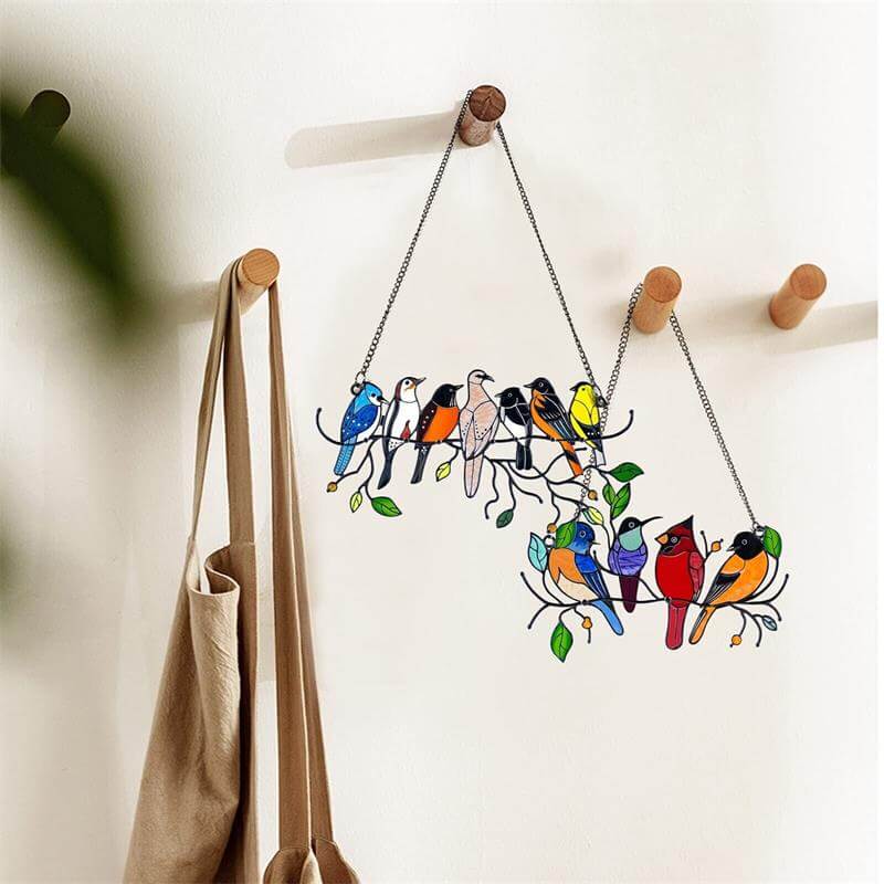 Mother's Day DealsThe Best Gift-Birds Stained Window Panel Hangings