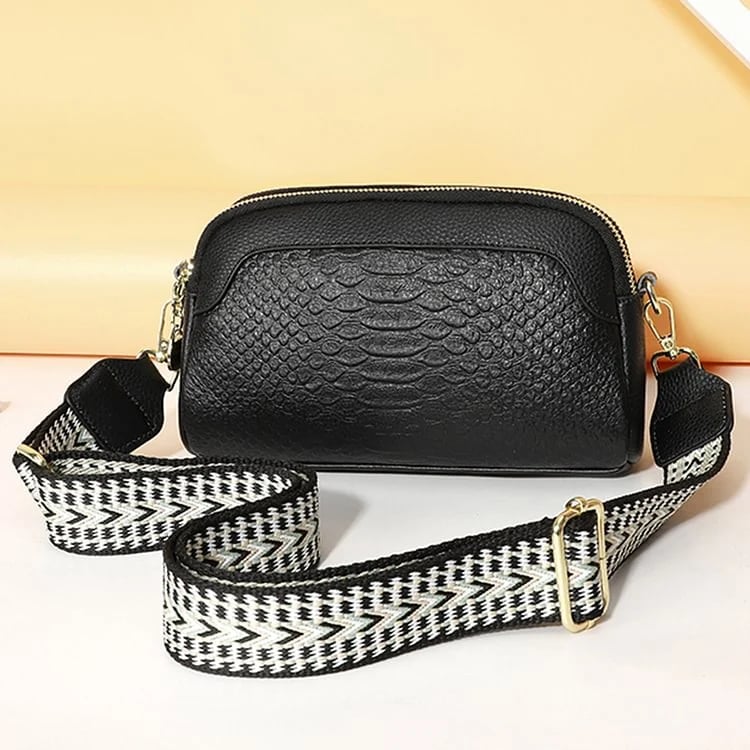 🔥First Layer Cowhide Crossbody Bag Alligator Pattern Women Shoulder Bag for Work