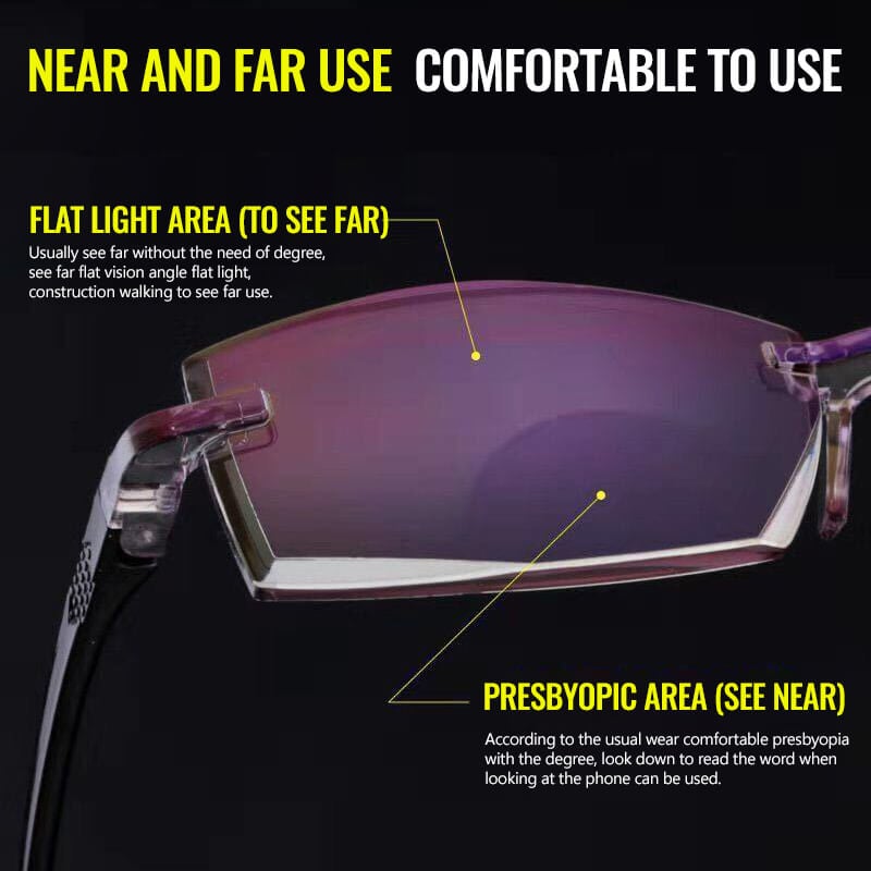 NEW DIAMOND-CUT BIFOCAL & ANTI-BLUE EYEWEAR ULTRALIGHT READING GLASSES