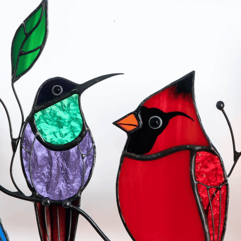 Mother's Day DealsThe Best Gift-Birds Stained Window Panel Hangings