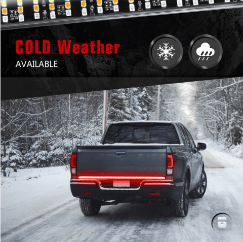 LED tailgate lights, turn signals and driving and reversing lights.