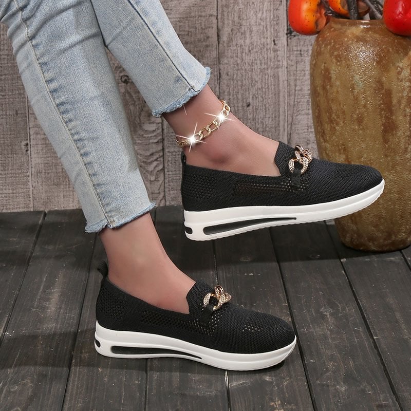 ๐ Breathable Wedge Sneakers