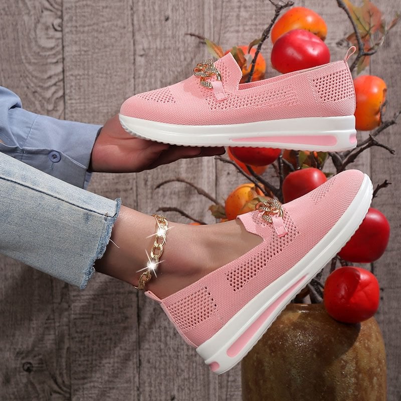 ๐ Breathable Wedge Sneakers