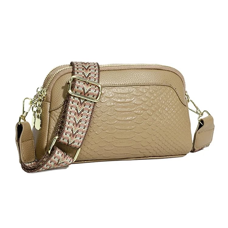 🔥First Layer Cowhide Crossbody Bag Alligator Pattern Women Shoulder Bag for Work