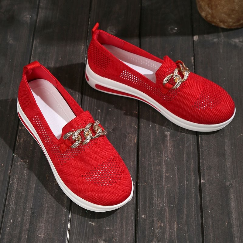 ๐ Breathable Wedge Sneakers