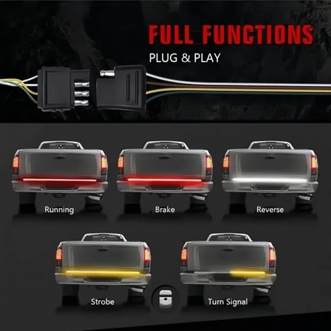 LED tailgate lights, turn signals and driving and reversing lights✨