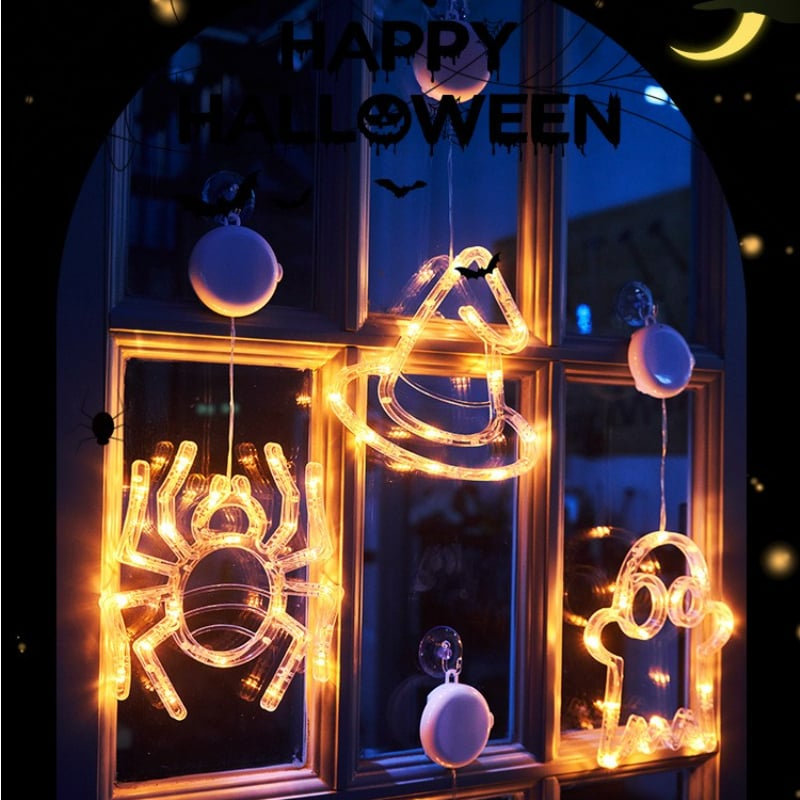 ✨Hot Sale✨ 2023 Upgrade Halloween Window Lights Decorations