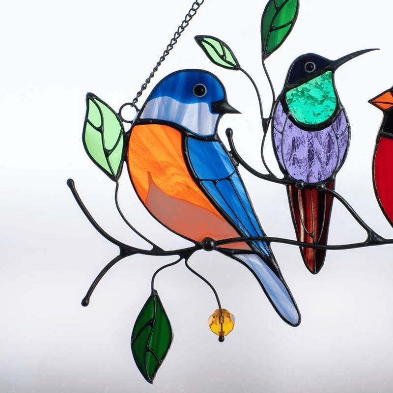 Mother's Day DealsThe Best Gift-Birds Stained Window Panel Hangings
