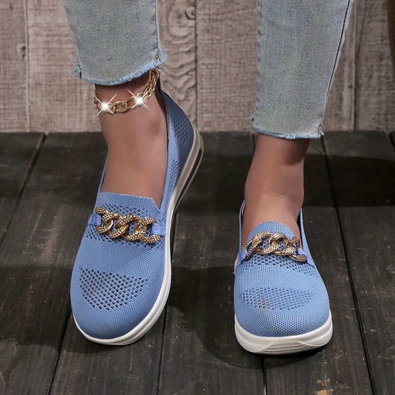 ๐ Breathable Wedge Sneakers