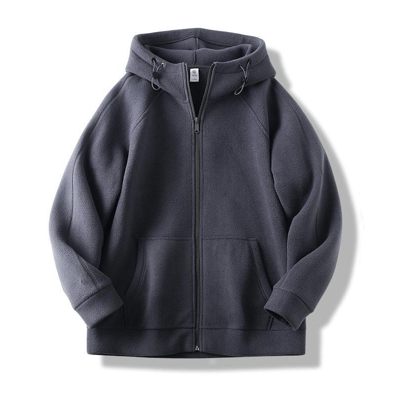 🔥Hot Sale🔥 Unisex Loose Fleece Zip Up Hoodie