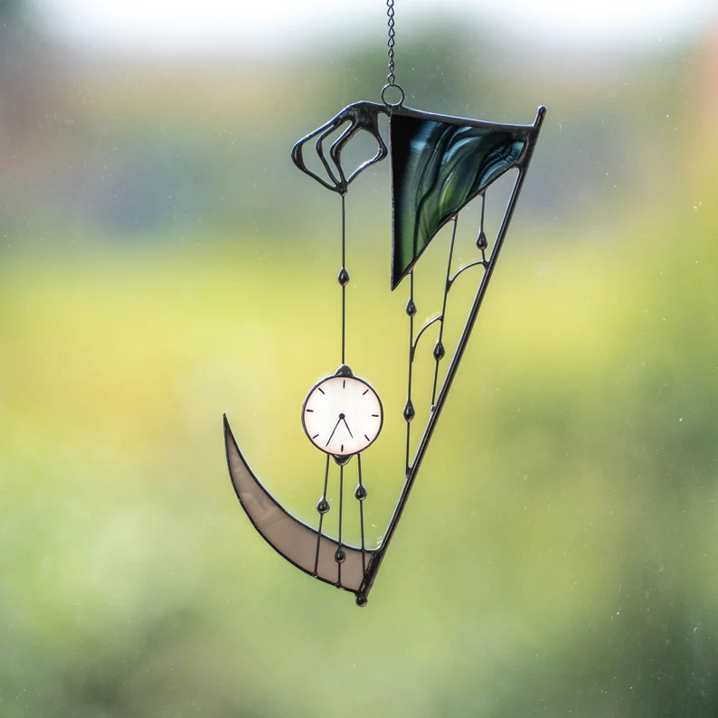 🎃Grim Reaper Stained Glass Suncatcher💀