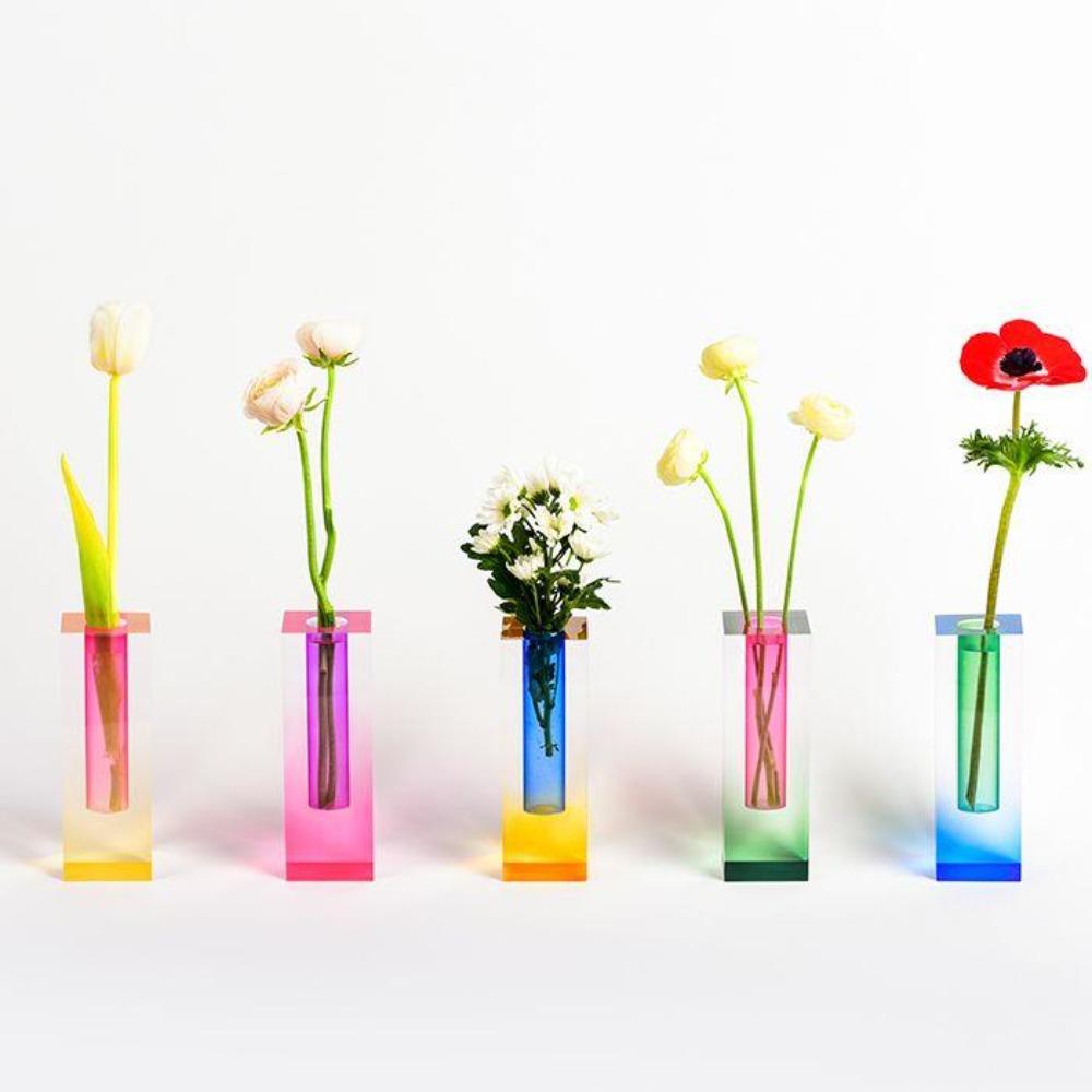 Neon Acrylic Pipe Vase Set (4pcs)