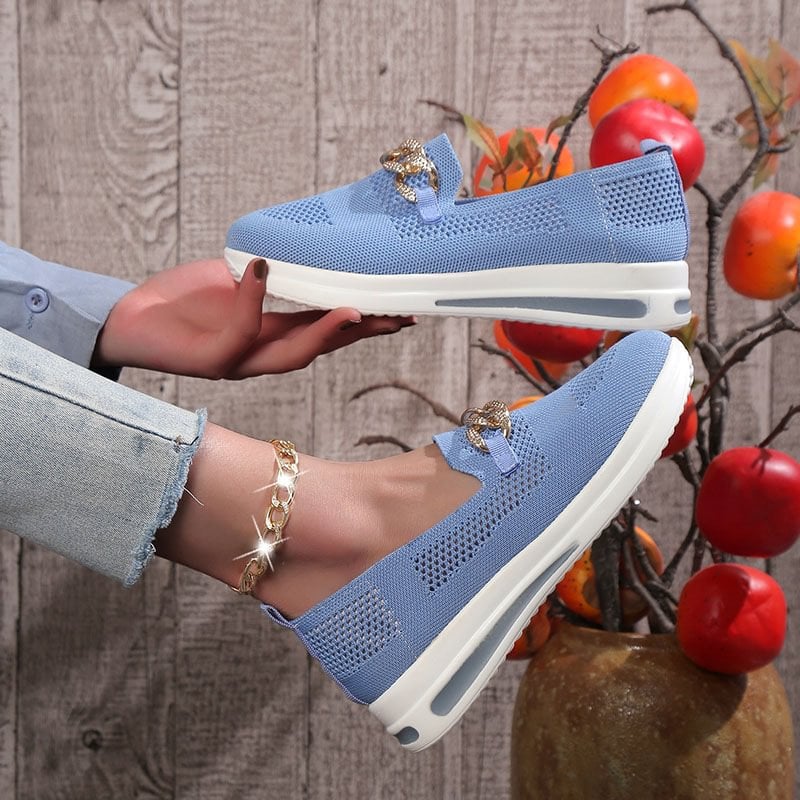 ๐ Breathable Wedge Sneakers