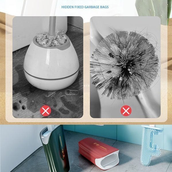 🔥No Dead Corner Cactus Toilet Brush !