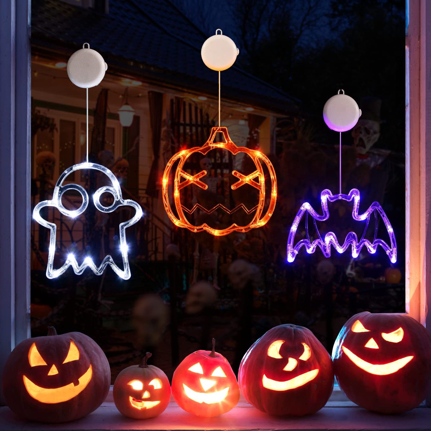 ✨Hot Sale✨ 2023 Upgrade Halloween Window Lights Decorations