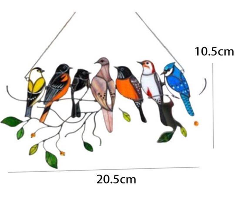 Mother's Day DealsThe Best Gift-Birds Stained Window Panel Hangings