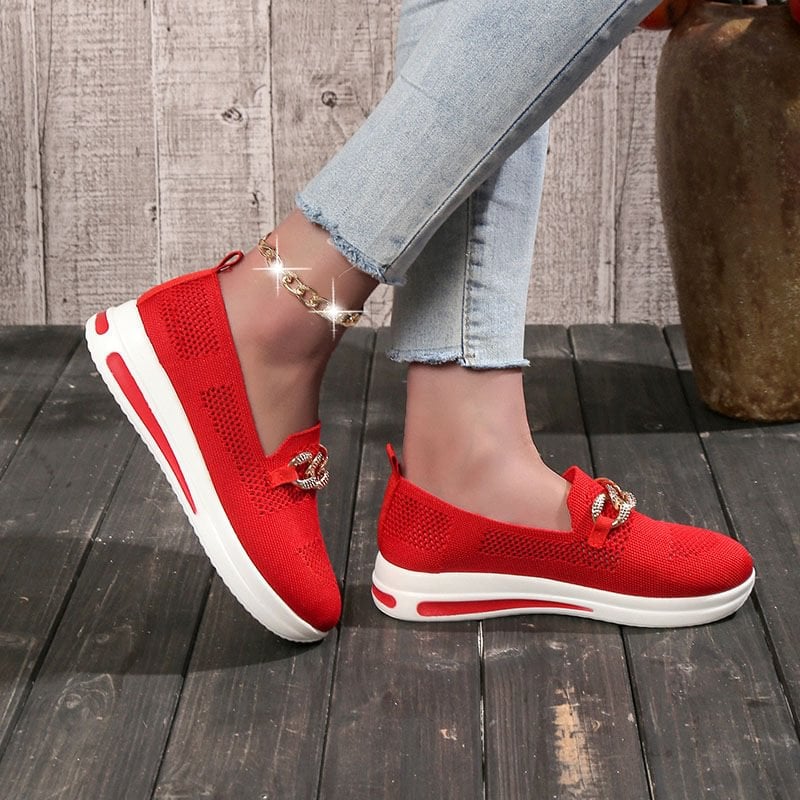 ๐ Breathable Wedge Sneakers