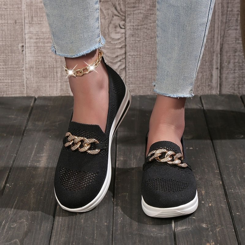 ๐ Breathable Wedge Sneakers