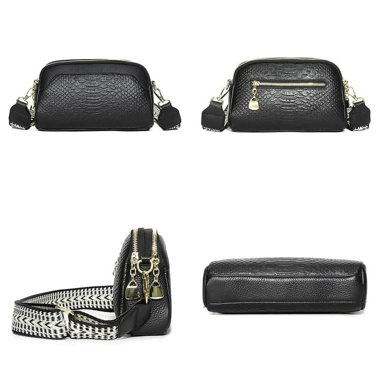 🔥First Layer Cowhide Crossbody Bag Alligator Pattern Women Shoulder Bag for Work