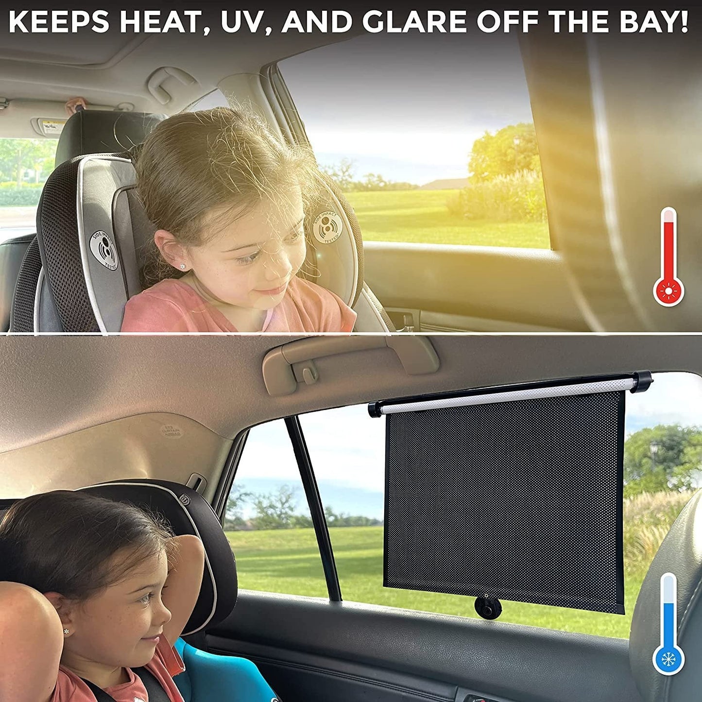 🚗Buy 2 Get 1 Free 🔥Retractable Window Roller Sunshade For Truck/car/SUV/bedroom/kitchen/living room/office