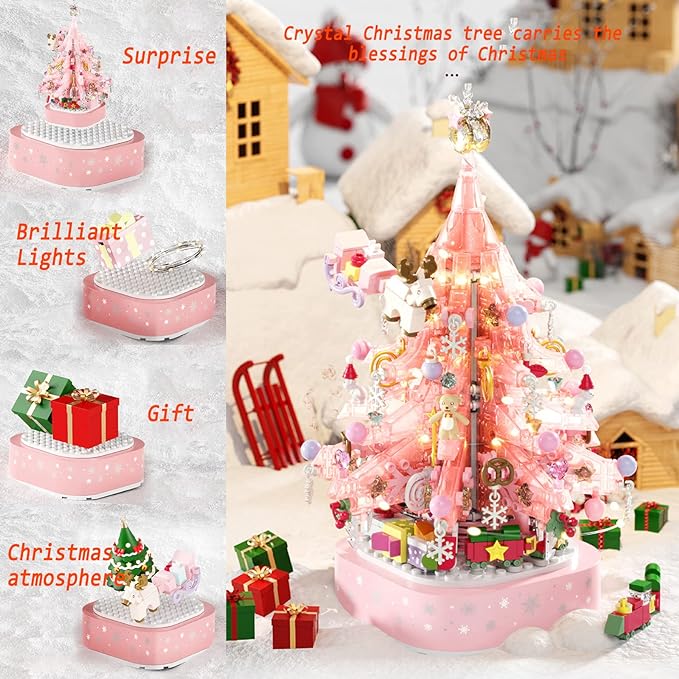 🎄 DIY Christmas Tree Brick Music Box🎵