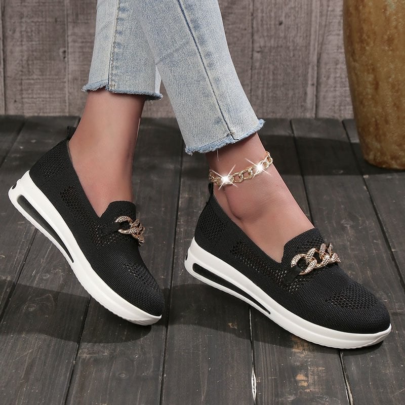 ๐ Breathable Wedge Sneakers