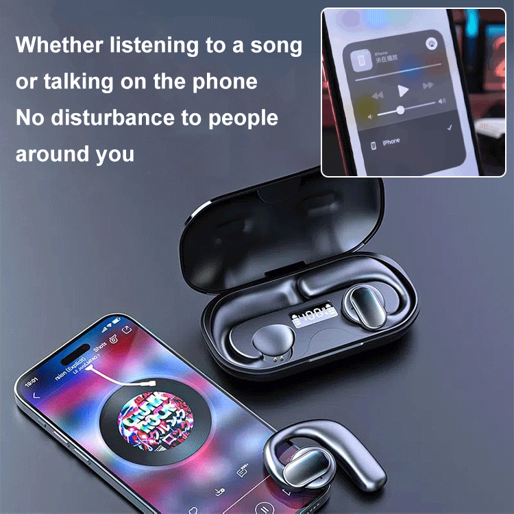 🔥 🎁2024 New Year Hot Sale🎁 49%🔥TWS wireless bone conduction digital Bluetooth earbuds