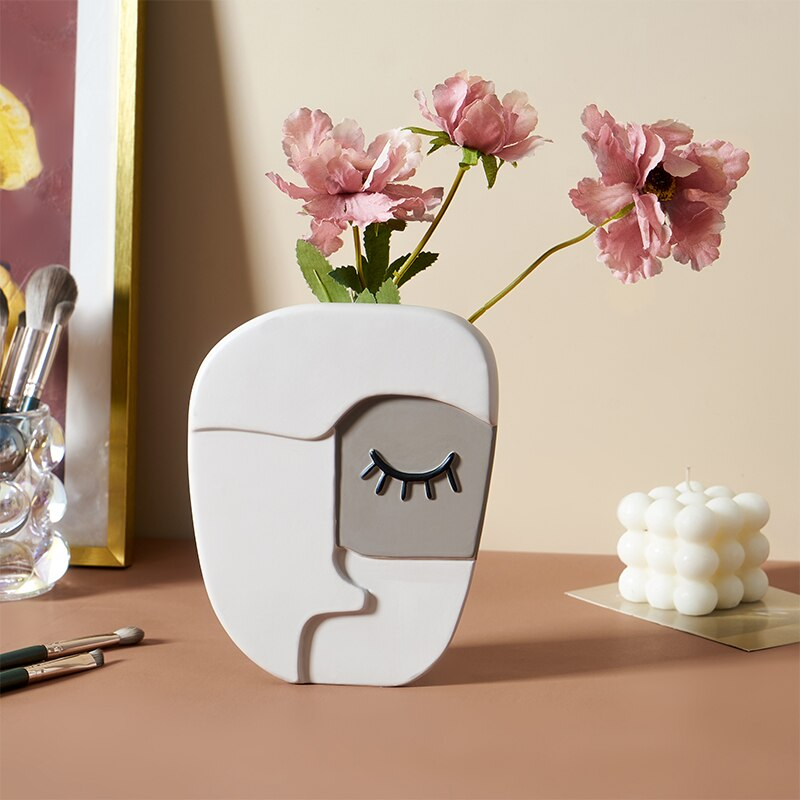 Abstract Human Face Vase