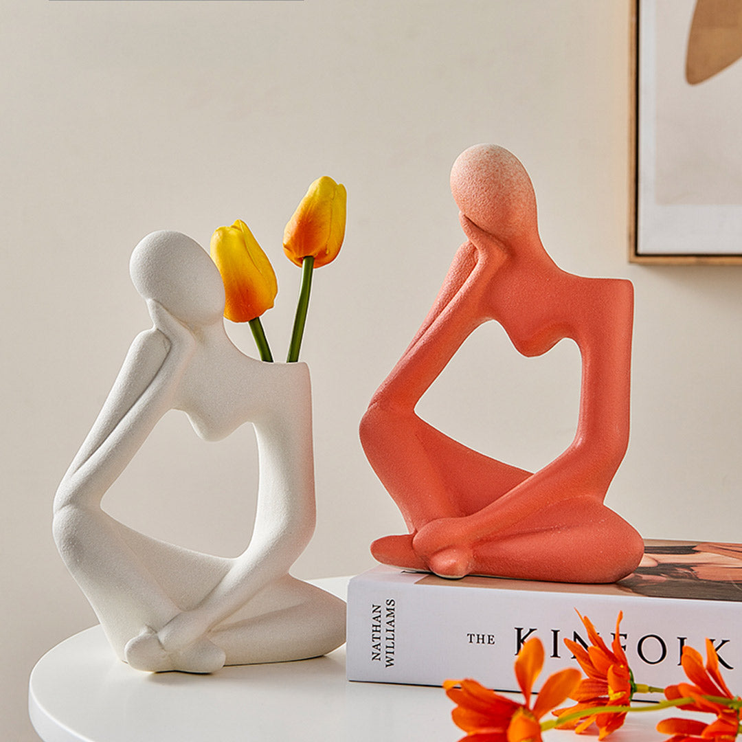 Abstract Thinker Vase