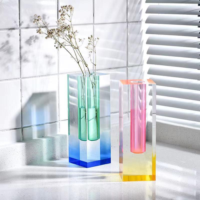 Neon Acrylic Pipe Vase Set (4pcs)