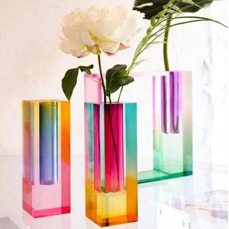 Neon Acrylic Pipe Vase Set (4pcs)