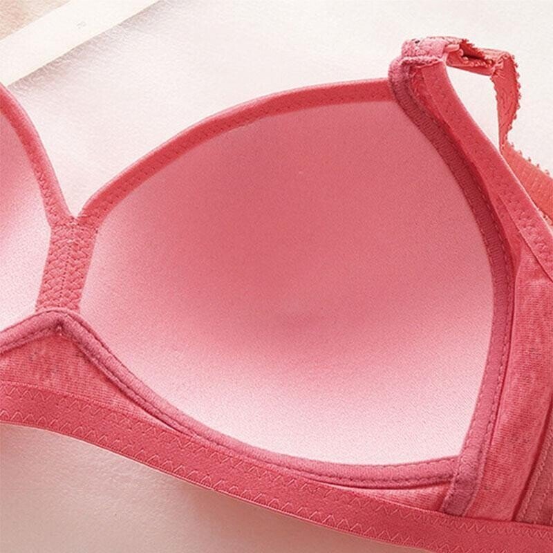 Plus Size Bra Women Underwear Wire Free Comfort Soft Thin Breathable.