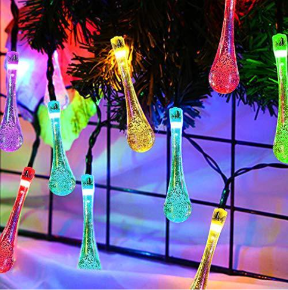 💡Water Drop Solar Lights